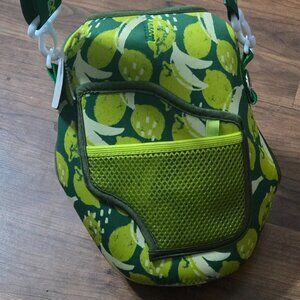 H20 Capsule 2.2L Water Bottle SLEEVE Green with Phone holder Keyholder and Strap